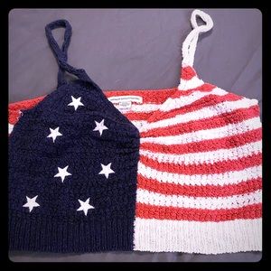 RWB American crop top